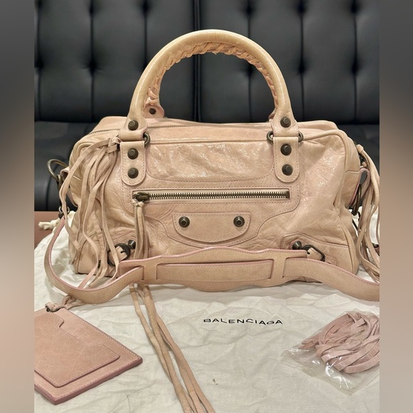 Balenciaga Handbags - Balenciaga Twiggy City Bag – Nude/Blush